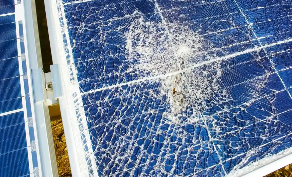 solar panel hail damage
